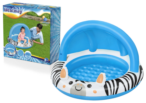 Safari Sun™ Shaded Kiddie Pool 97x66cm