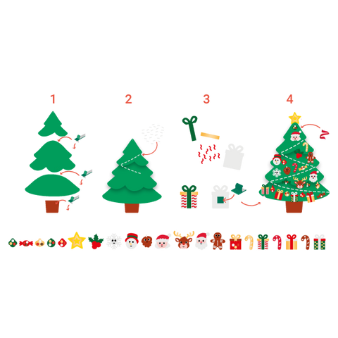 Loolipo Sapin De Noël En Feutrine À Construire, Giant Christmas Tree