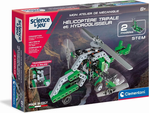 Science & Jeu My Mechanical Workshop Helicopter And Airboat