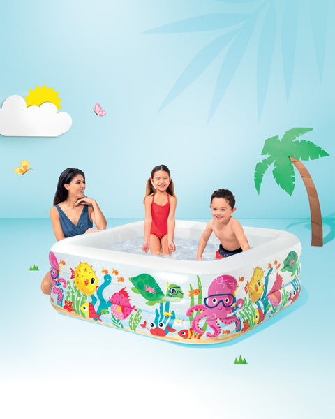 Sea Aquarium Inflatable Pool 159x159x50cm