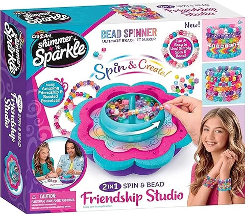 Shimmer 'n Sparkle 2-in-1 Spin & Bead Friendship Studio