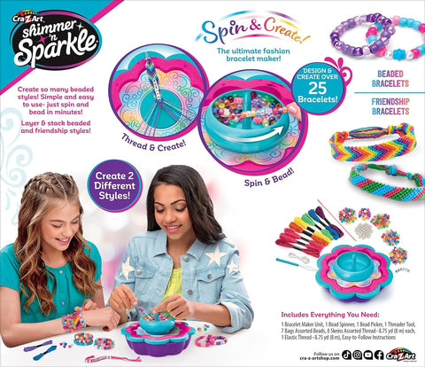 Shimmer 'n Sparkle 2-in-1 Spin & Bead Friendship Studio