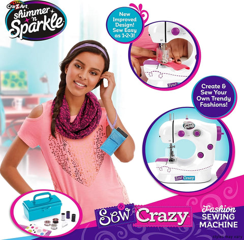 Shimmer 'n Sparkle Sew Crazy Fashion Sewing Machine