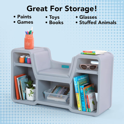 Simplay3 Cozy Cubby Reading Nook Bookshelf