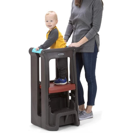 Simplay3 Toddler Tower Adjustable Step Stool, Espresso