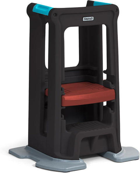 Simplay3 Toddler Tower Adjustable Step Stool, Espresso