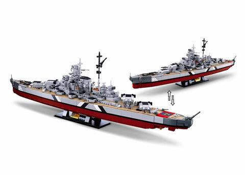 Sluban 2 in 1 KMS WW2 Bismarck Battleship 1849 Pieces