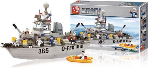 Sluban Army Navy Destroyer 461 Pieces