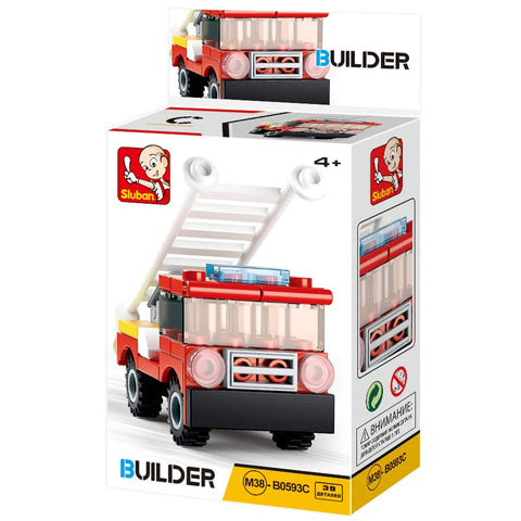 Sluban Builder Fire Truck With Ladder 39 Pieces