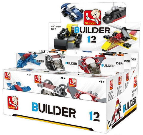 Sluban Display Builder Set 12 Boxes 323 Pieces