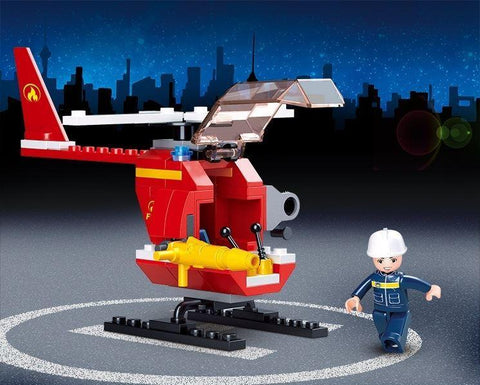 Sluban Fire Helicopter 77 Pieces