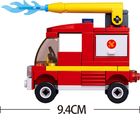 Sluban Fire Small Water Tender 75 Pieces