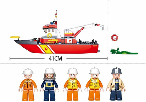 Sluban Fireboat with Oil Tank 429 Pieces