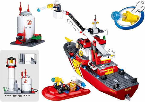 Sluban Fireboat with Oil Tank 429 Pieces