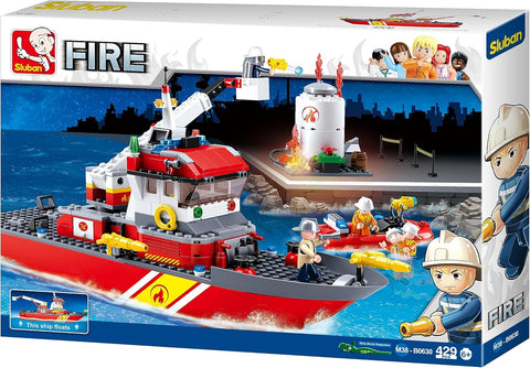 Sluban Fireboat with Oil Tank 429 Pieces