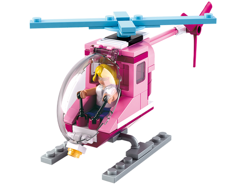 Sluban Girl's Dream Beach Helicopter 78 Pieces