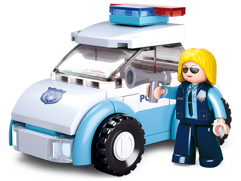 Sluban Girl's Dream Police Woman with Police Car 68 Pieces