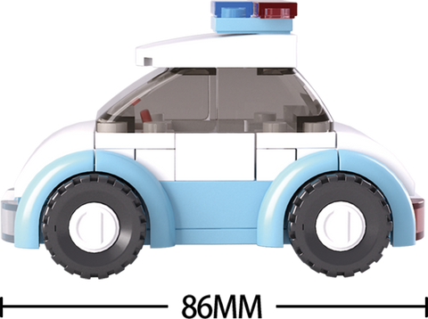 Sluban Girl's Dream Police Woman with Police Car 68 Pieces