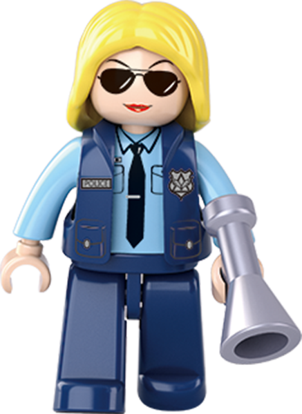 Sluban Girl's Dream Police Woman with Police Car 68 Pieces