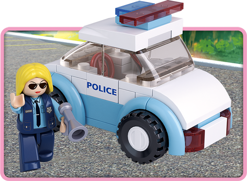 Sluban Girl's Dream Police Woman with Police Car 68 Pieces