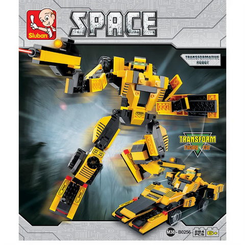 Sluban Space-Cheetah Transform Racing Car 284 Pieces