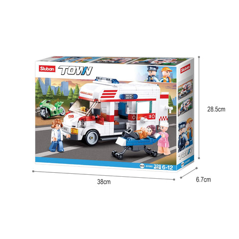 Sluban Town Ambulance 328 Pieces