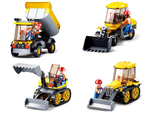 Sluban Town Construction Small Dump Truck 83 Pieces