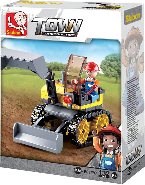 Sluban Town Construction Small Excavator 132 Pieces