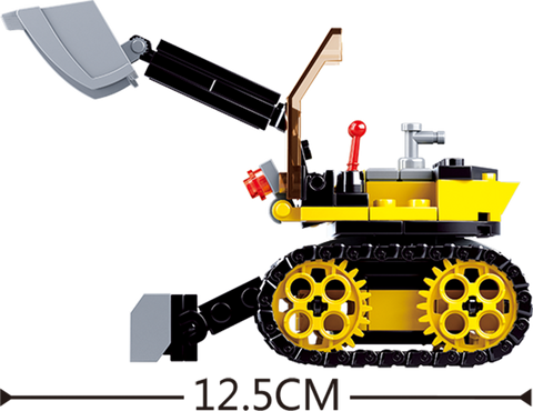 Sluban Town Construction Small Excavator 132 Pieces