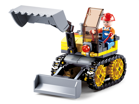 Sluban Town Construction Small Excavator 132 Pieces