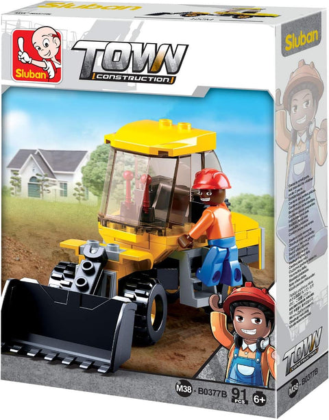 Sluban Town Construction Small Wheel Loader 91 Pieces