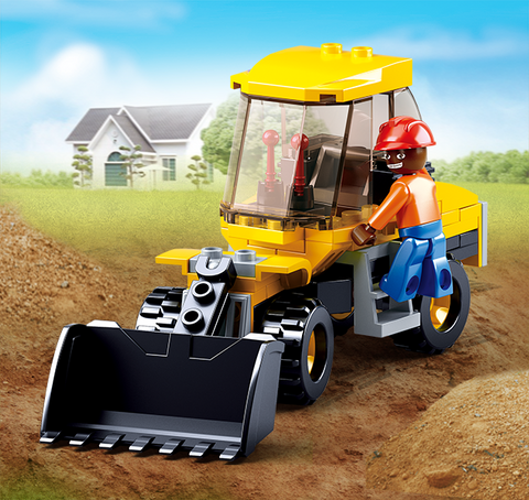 Sluban Town Construction Small Wheel Loader 91 Pieces