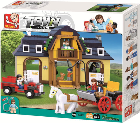 Sluban Town Horse Farm With Barm 526 Pieces