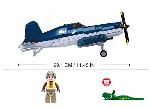 Sluban WWII F4U Fighter 550 Pieces