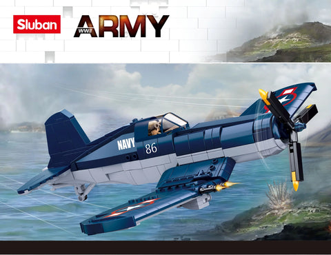 Sluban WWII F4U Fighter 550 Pieces