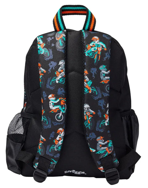 Smiggle Black Adventurous Junior Character Backpack 38cm