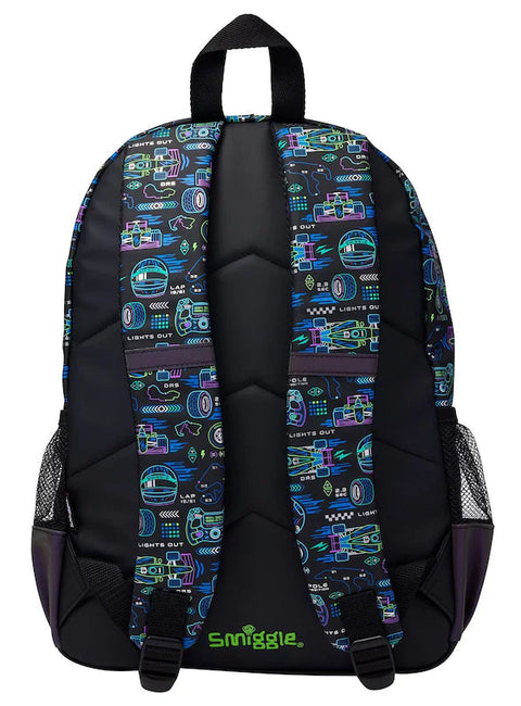 Smiggle Black Accelerate Classic Backpack 42cm