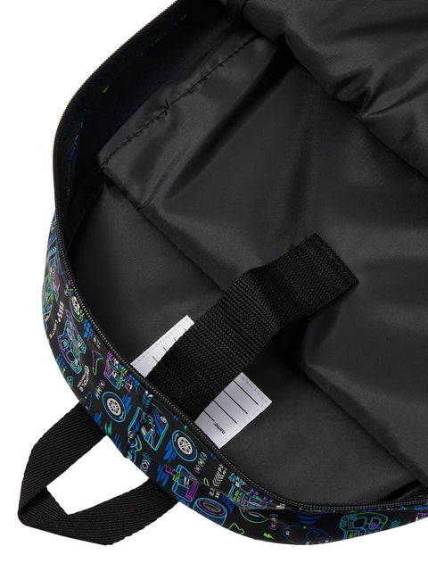 Smiggle Black Accelerate Classic Backpack 42cm