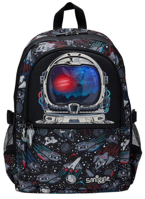 Smiggle Black Eclipse Classic Attach Backpack 42cm