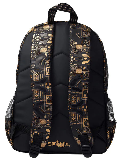 Smiggle Black Livewire Classic Backpack 42cm