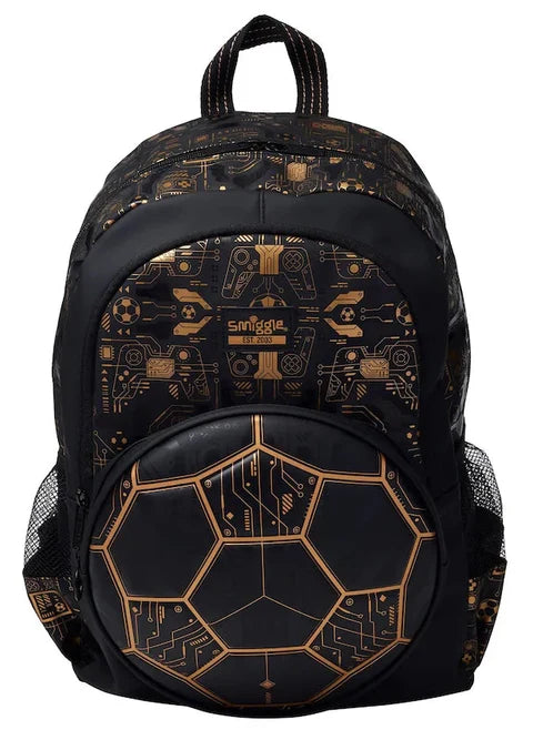 Smiggle Black Livewire Classic Backpack 42cm School Set