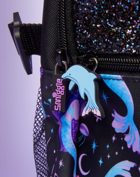 Smiggle Black Mix Limitless Classic Attach Backpack 42cm