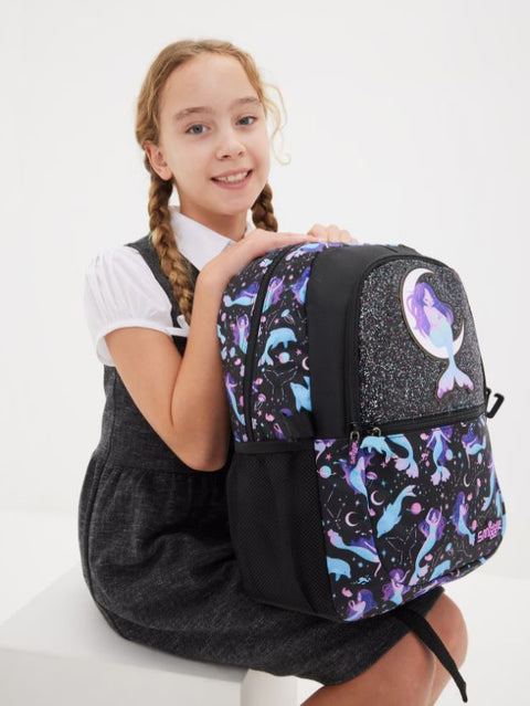 Smiggle Black Mix Limitless Classic Attach Backpack 42cm
