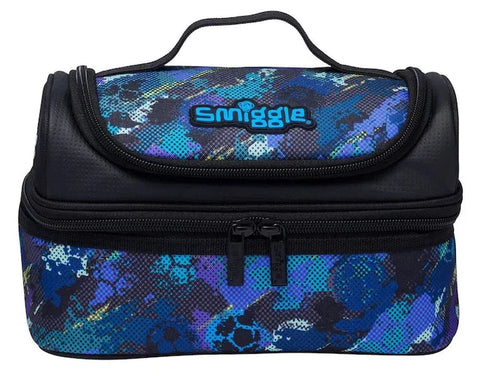 Smiggle Black Trailblazer Classic Attach Backpack 42cm School Set