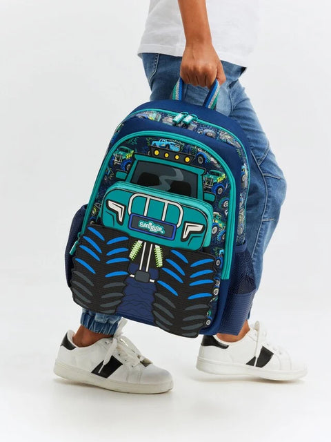 Smiggle Blue Blast Off Junior Character Backpack 38cm School Set