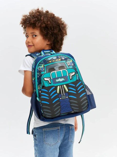 Smiggle Blue Blast Off Junior Character Backpack 38cm School Set