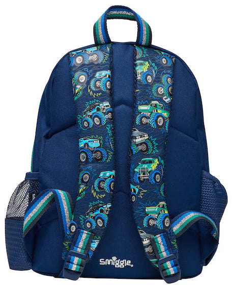 Smiggle Blue Blast Off Junior Id Backpack 36cm
