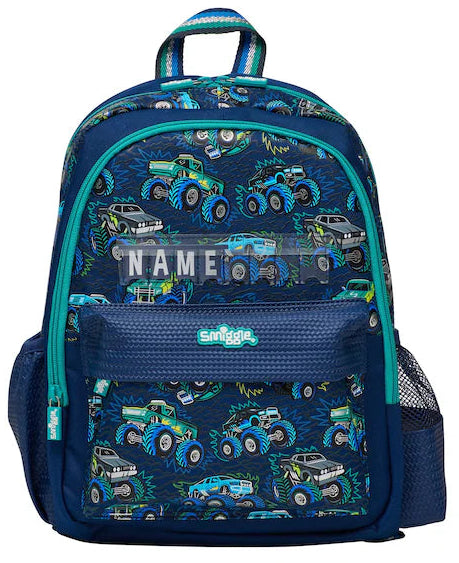 Smiggle Blue Blast Off Junior Id Backpack 36cm