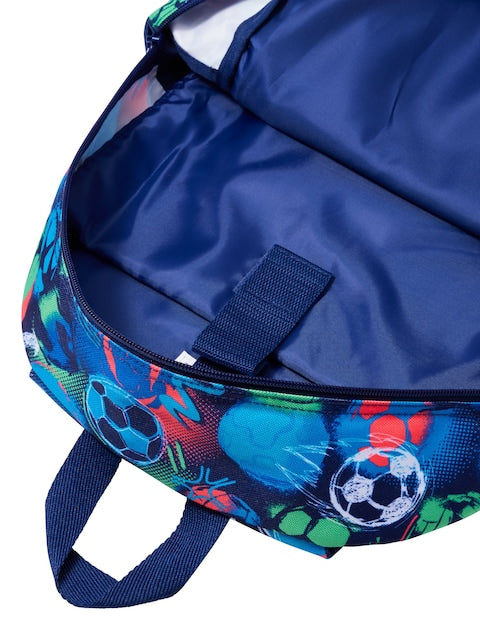 Smiggle Blue Limitless Football Classic Attach Backpack 42cm
