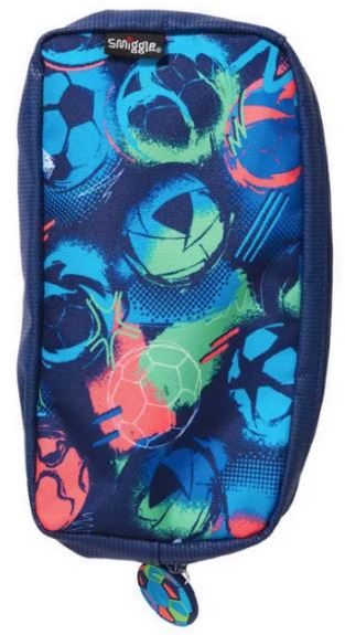 Smiglle Blue Limitless Football Pencil Case